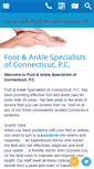 Mobile Screenshot of footandanklespecialistsofct.com